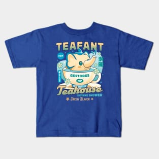 Teafant Cute Teahouse Kids T-Shirt